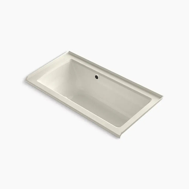 Kohler Archer 60" x 30" alcove Heated BubbleMassage air bath with Bask heated surface, right drain K-1947-GHRW-96 - Plumbing Market