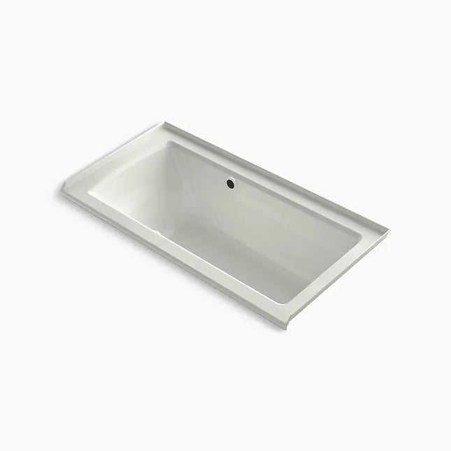 Kohler Archer 60" x 30" alcove Heated BubbleMassage air bath with Bask heated surface, right drain K-1947-GHRW-NY - Plumbing Market