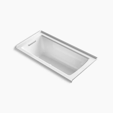 Kohler Archer 60" x 30" alcove Heated BubbleMassage air bath, left drain K-1947-GHLF-0 - Plumbing Market