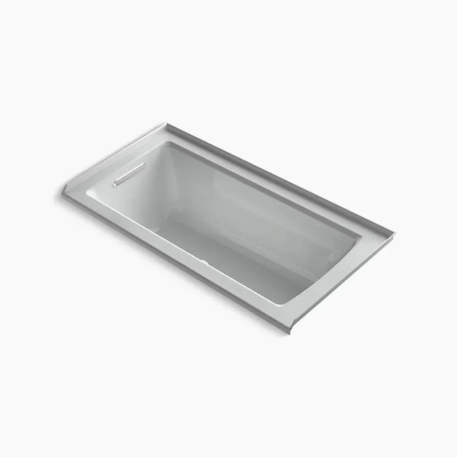 Kohler Archer 60" x 30" alcove Heated BubbleMassage air bath, left drain K-1947-GHLF-95 - Plumbing Market