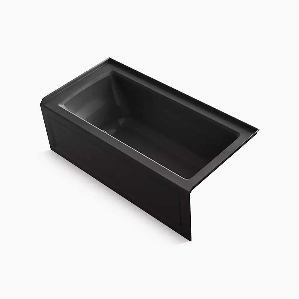 Kohler Archer 60" x 30" alcove Heated BubbleMassage air bath, right drain K-1947-GHRA-7 - Plumbing Market