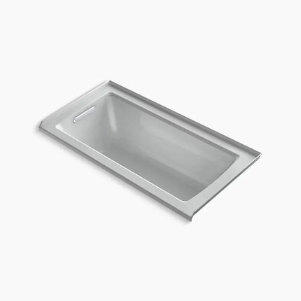 Kohler Archer 60" x 30" alcove bath with Bask heated surface, left drain K-1946-LW-95 - Plumbing Market