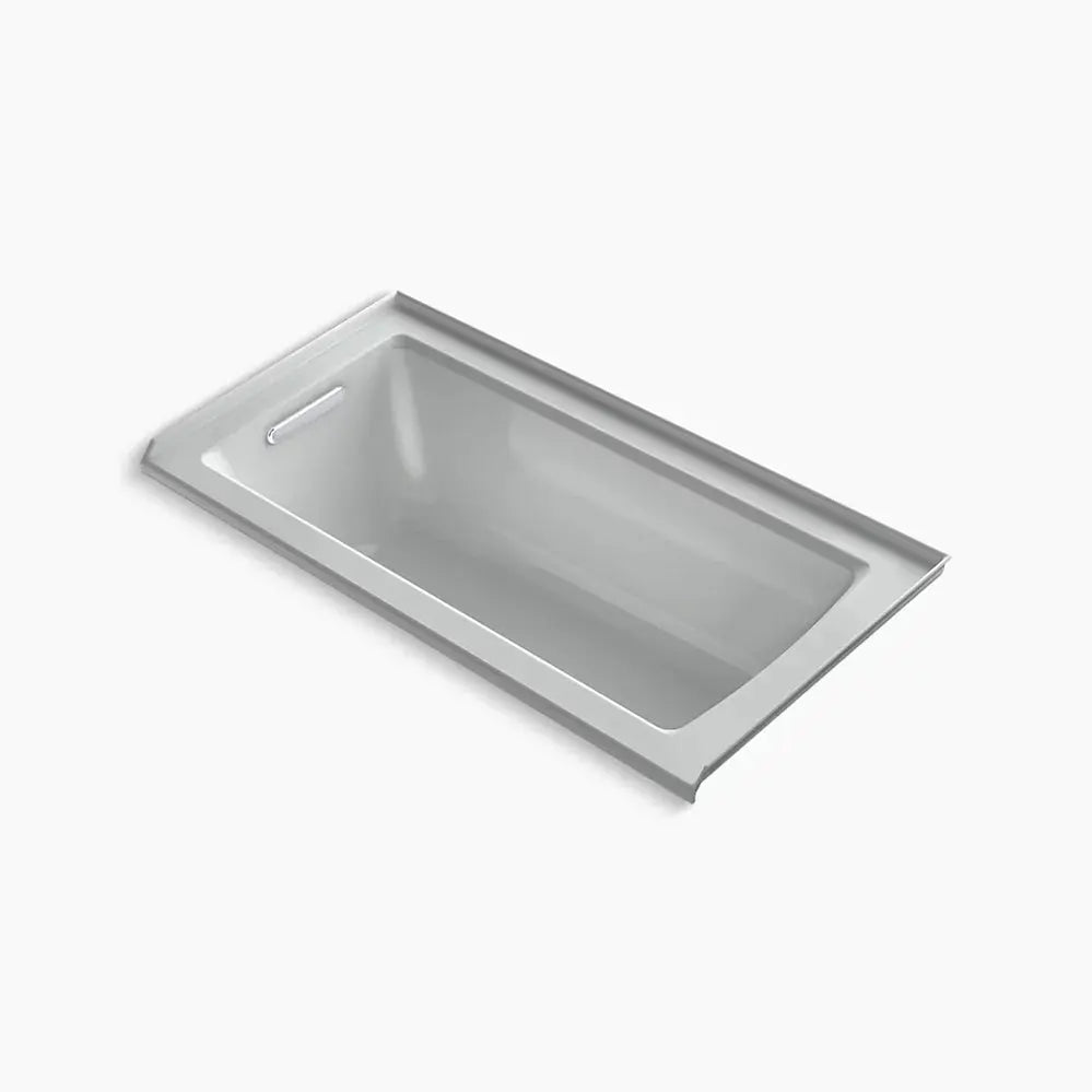 Kohler Archer 60" x 30" alcove bath with Bask heated surface, left drain K-1946-LW-95 - Plumbing Market