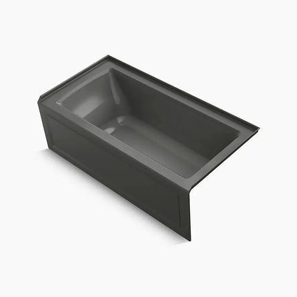 Kohler Archer 60" x 30" alcove bath with Bask heated surface, right drain K-1946-RAW-58 - Plumbing Market