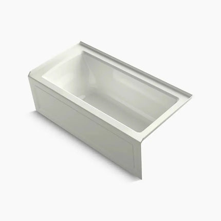 Kohler Archer 60" x 30" alcove bath with Bask heated surface, right drain K-1946-RAW-NY - Plumbing Market