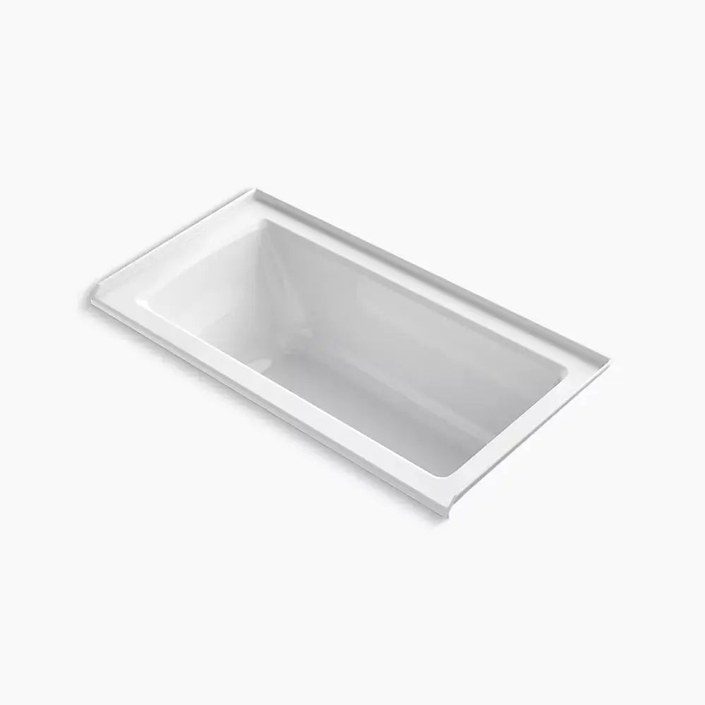 Kohler Archer 60" x 30" alcove bath with Bask heated surface, right drain K-1946-RW-0 - Plumbing Market