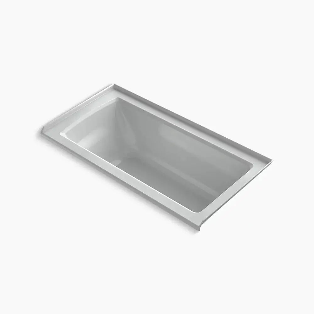 Kohler Archer 60" x 30" alcove bath with Bask heated surface, right drain K-1946-RW-95 - Plumbing Market
