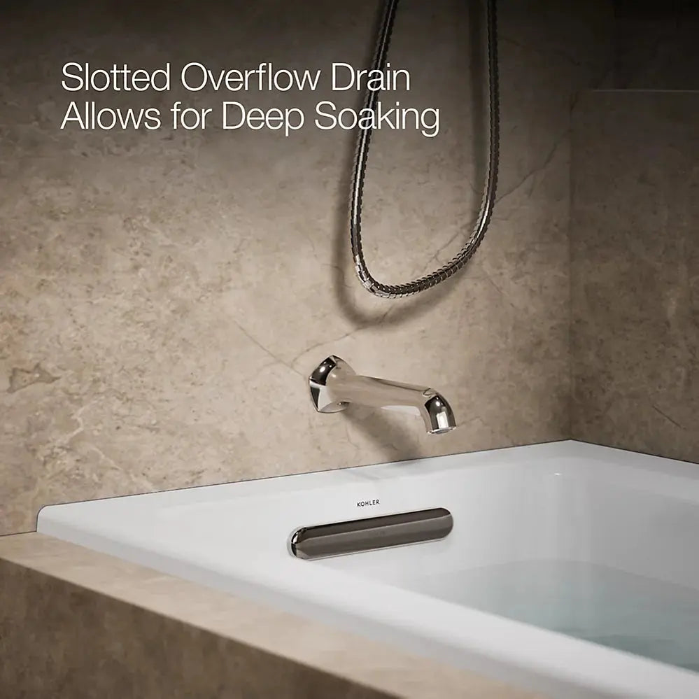 Kohler Archer 60" x 30" alcove bath, left drain K-1946-L-0 - Plumbing Market