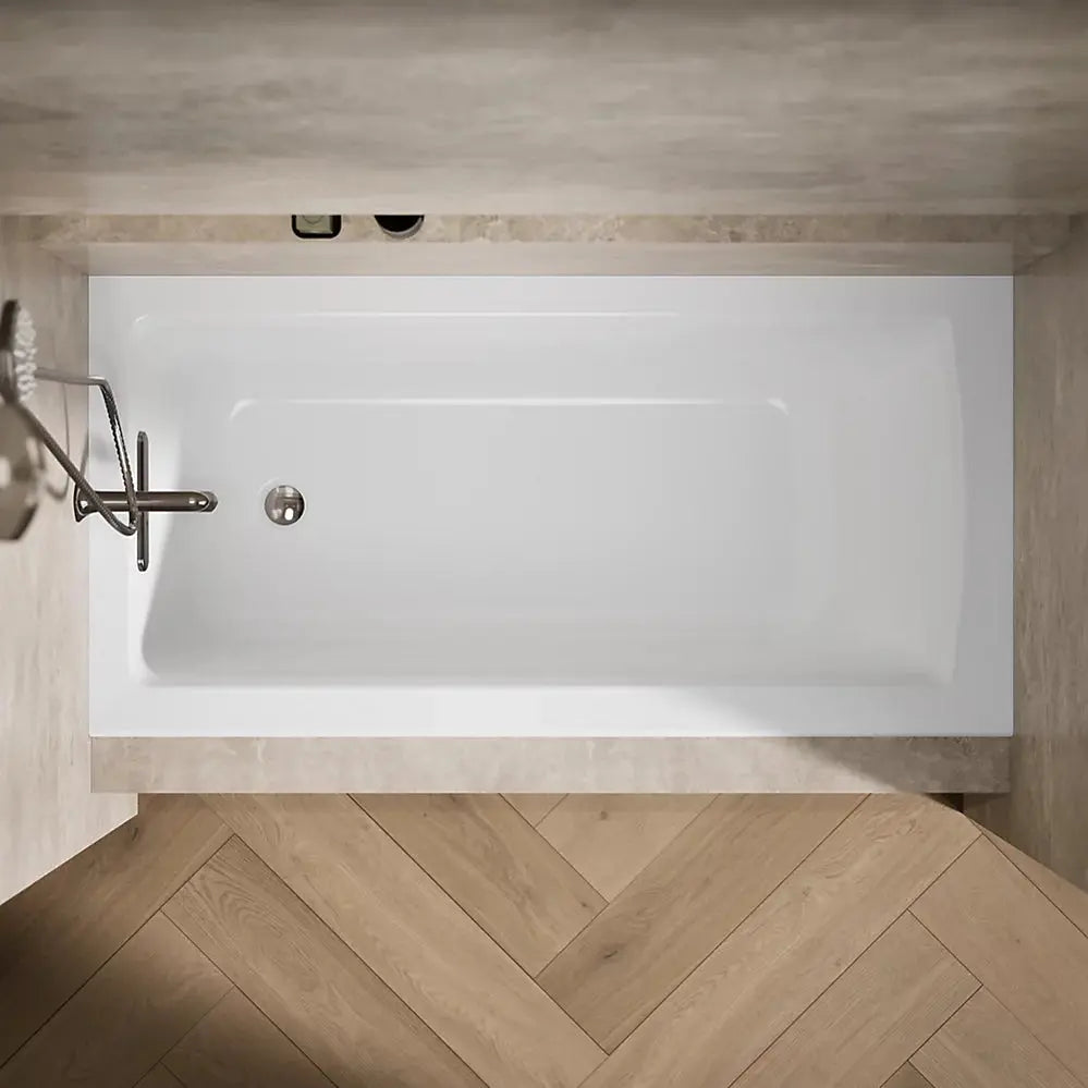 Kohler Archer 60" x 30" alcove bath, left drain K-1946-L-0 - Plumbing Market