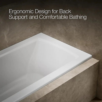 Kohler Archer 60" x 30" alcove bath, left drain K-1946-L-0 - Plumbing Market