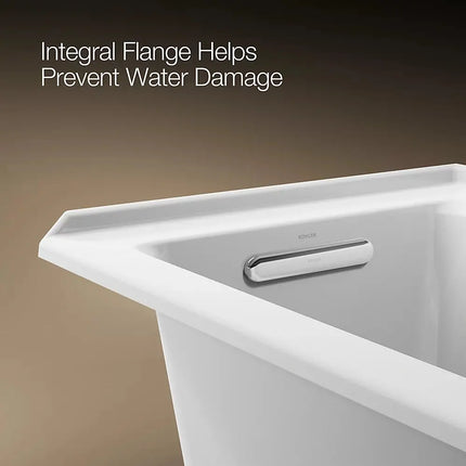 Kohler Archer 60" x 30" alcove bath, left drain K-1946-L-0 - Plumbing Market