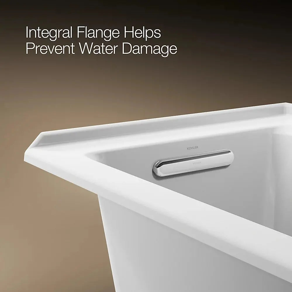 Kohler Archer 60" x 30" alcove bath, left drain K-1946-L-0 - Plumbing Market