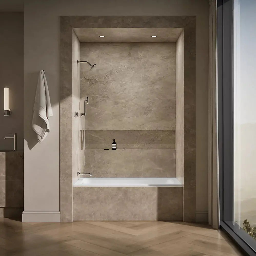 Kohler Archer 60" x 30" alcove bath, left drain K-1946-L-0 - Plumbing Market