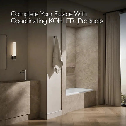 Kohler Archer 60" x 30" alcove bath, left drain K-1946-L-0 - Plumbing Market