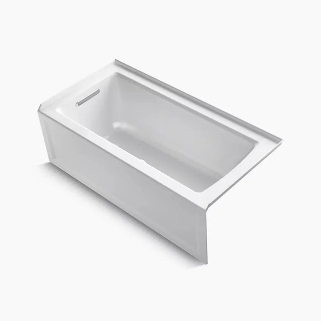 Kohler Archer 60" x 30" alcove bath, left drain K-1946-LA-0 - Plumbing Market