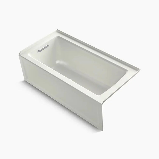 Kohler Archer 60" x 30" alcove bath, left drain K-1946-LA-NY - Plumbing Market