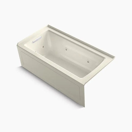 Kohler Archer 60" x 30" alcove heated whirlpool bath, left drain K-1947-HLA-96 - Plumbing Market