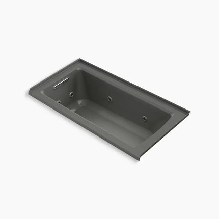 Kohler Archer 60" x 30" alcove heated whirlpool bath, left drain K-1947-LH-58 - Plumbing Market