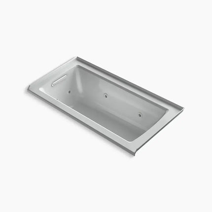 Kohler Archer 60" x 30" alcove heated whirlpool bath, left drain K-1947-LH-95 - Plumbing Market