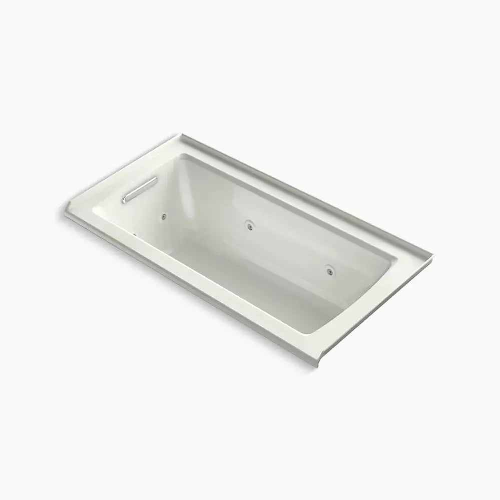 Kohler Archer 60" x 30" alcove heated whirlpool bath, left drain K-1947-LH-NY - Plumbing Market