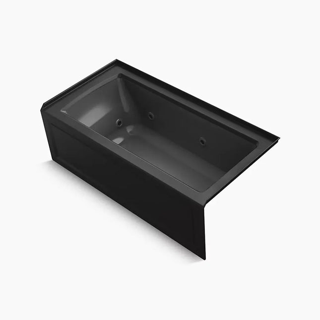 Kohler Archer 60" x 30" alcove heated whirlpool bath, right drain K-1947-HRA-7 - Plumbing Market