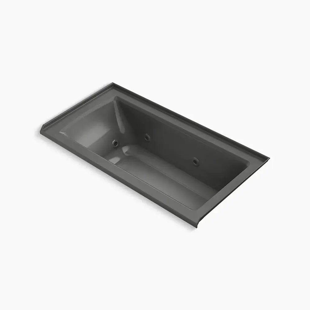 Kohler Archer 60" x 30" alcove heated whirlpool bath, right drain K-1947-RH-58 - Plumbing Market