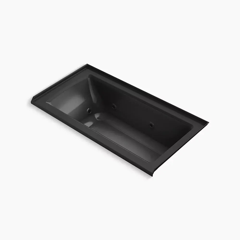 Kohler Archer 60" x 30" alcove heated whirlpool bath, right drain K-1947-RH-7 - Plumbing Market