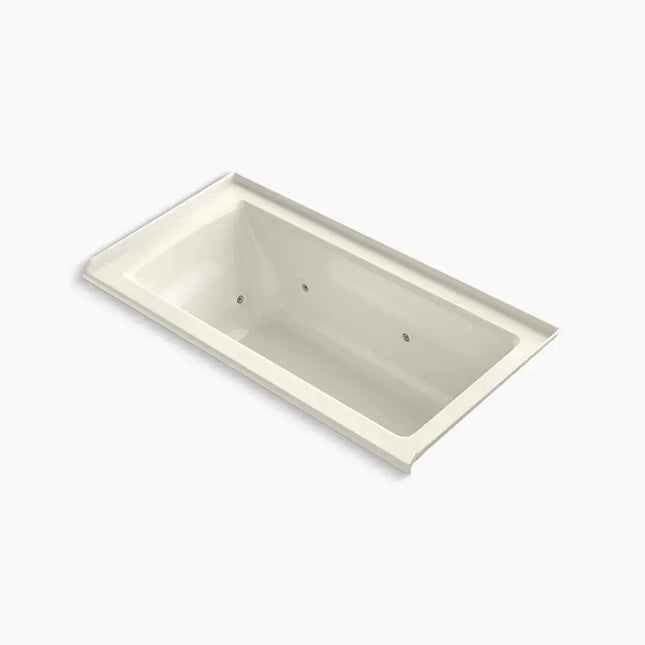 Kohler Archer 60" x 30" alcove heated whirlpool bath, right drain K-1947-RH-96 - Plumbing Market