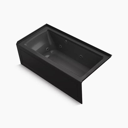 Kohler Archer 60" x 30" alcove whirlpool bath with Bask heated surface, right drain K-1947-RAW-7 - Plumbing Market