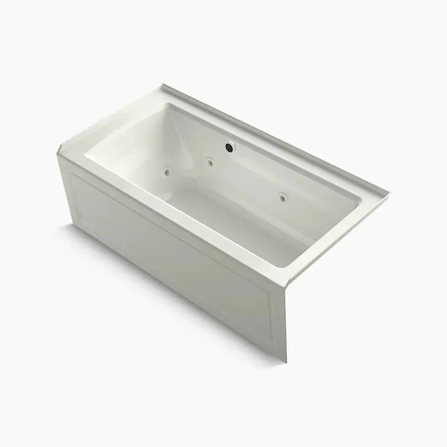 Kohler Archer 60" x 30" alcove whirlpool bath with Bask heated surface, right drain K-1947-RAW-NY - Plumbing Market