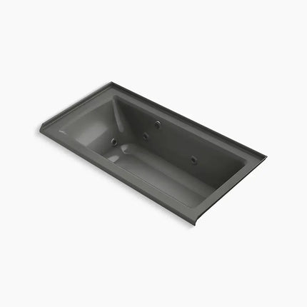 Kohler Archer 60" x 30" alcove whirlpool bath with Bask heated surface, right drain K-1947-RW-58 - Plumbing Market