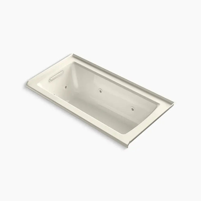 Kohler Archer 60" x 30" alcove whirlpool bath, left drain K-1947-L-96 - Plumbing Market