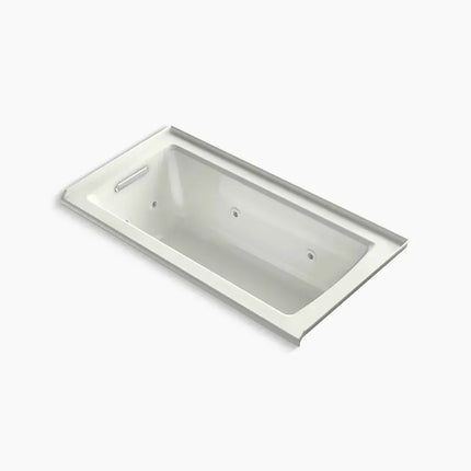 Kohler Archer 60" x 30" alcove whirlpool bath, left drain K-1947-L-NY - Plumbing Market