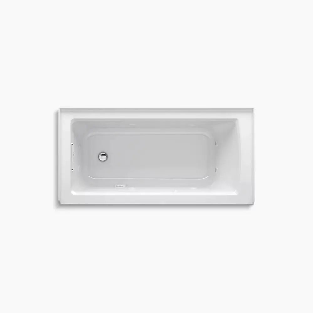 Kohler Archer 60" x 30" alcove whirlpool bath, left drain K-1947-L-NY - Plumbing Market