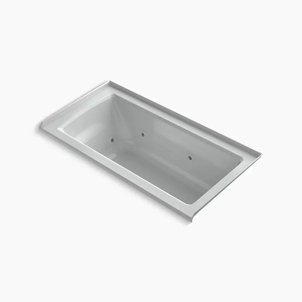 Kohler Archer 60" x 30" alcove whirlpool bath, right drain K-1947-R-95 - Plumbing Market