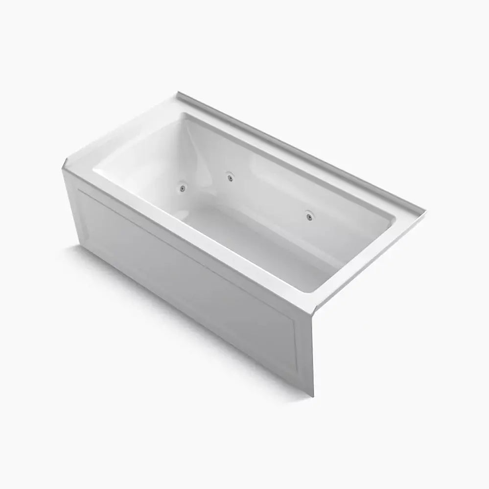 Kohler Archer 60" x 30" alcove whirlpool bath, right drain K-1947-RA-0 - Plumbing Market