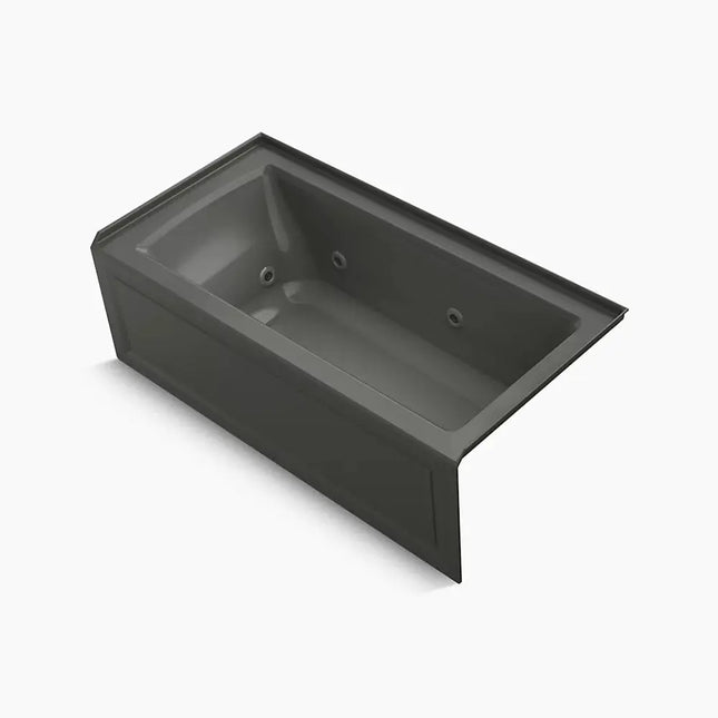 Kohler Archer 60" x 30" alcove whirlpool bath, right drain K-1947-RA-58 - Plumbing Market
