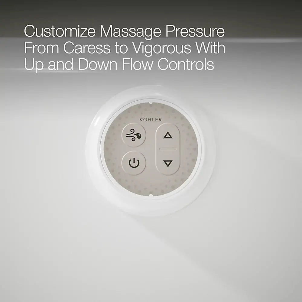 Kohler Archer 60" x 30" drop-in Heated BubbleMassage air bath White - Plumbing Market