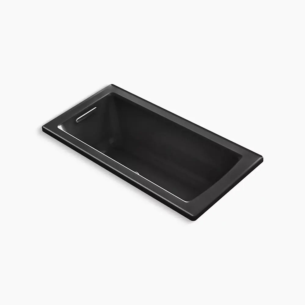 Kohler Archer 60" x 30" drop-in Heated BubbleMassage air bath with Bask heated surface K-1947-GHW-7 - Plumbing Market