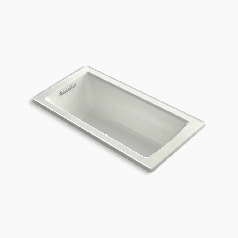 Kohler Archer 60" x 30" drop-in Heated BubbleMassage air bath with Bask heated surface K-1947-GHW-NY - Plumbing Market