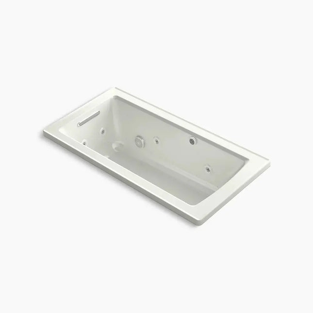 Kohler Archer 60" x 30" drop-in Heated BubbleMassage air bath with whirlpool K-1947-XHGH-NY - Plumbing Market