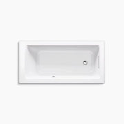 Kohler Archer 60" x 30" drop-in bath with Bask heated surface K-1946-W1-0 - Plumbing Market