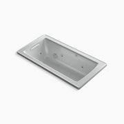 Kohler Archer 60" x 30" drop-in whirlpool bath with Bask heated surface K-1947-W1-95 - Plumbing Market