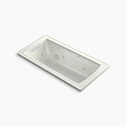 Kohler Archer 60" x 30" drop-in whirlpool bath with Bask heated surface K-1947-W1-NY - Plumbing Market