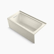 Kohler Archer 60" x 30" integral apron Heated BubbleMassage air bath with Bask heated surface and left-hand drain K-1947-GHLAW-96 - Plumbing Market