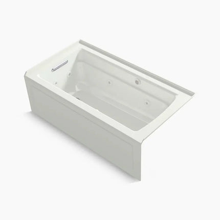 Kohler Archer 60" x 32" alcove Heated BubbleMassage air bath and whirlpool, left drain K-1122-XGHLA-NY - Plumbing Market
