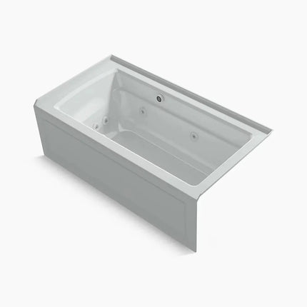 Kohler Archer 60" x 32" alcove Heated BubbleMassage air bath and whirlpool, right drain K-1122-XGHRA-95 - Plumbing Market
