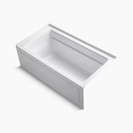 Kohler Archer 60" x 32" alcove Heated BubbleMassage air bath with Bask heated surface, right drain K-1122-GHRAW-0 - Plumbing Market