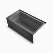 Kohler Archer 60" x 32" alcove Heated BubbleMassage air bath with Bask heated surface, right drain K-1122-GHRAW-58 - Plumbing Market