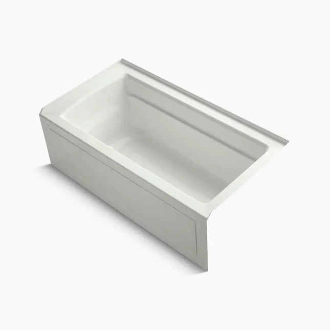 Kohler Archer 60" x 32" alcove Heated BubbleMassage air bath with Bask heated surface, right drain K-1122-GHRAW-NY - Plumbing Market